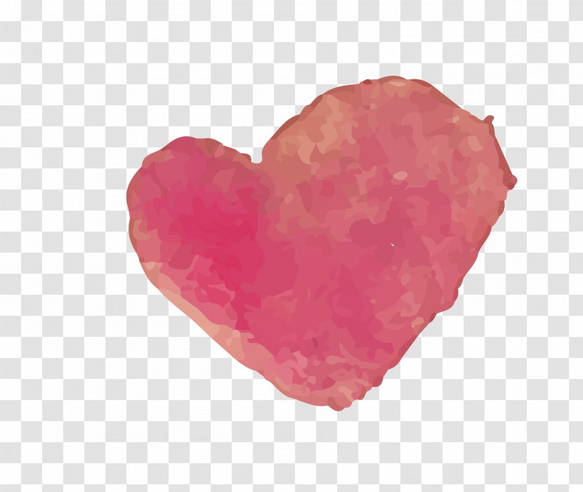 Heart Euclidean Vector Vecteur Drawing - Plot - Hand Painted Heart-shaped Free Download Transparent PNG