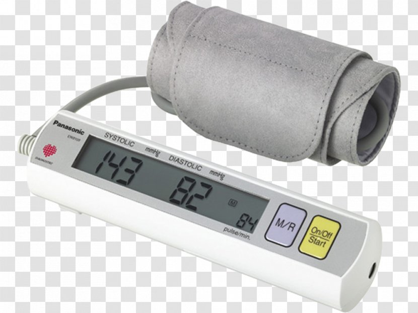 Sphygmomanometer Panasonic Arm Blood Pressure Liquid-crystal Display - Liquidcrystal Transparent PNG