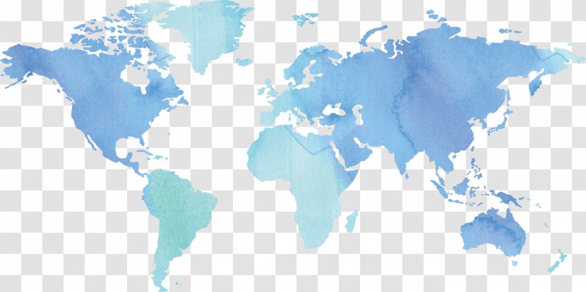 Globe World Map - Ink Transparent PNG