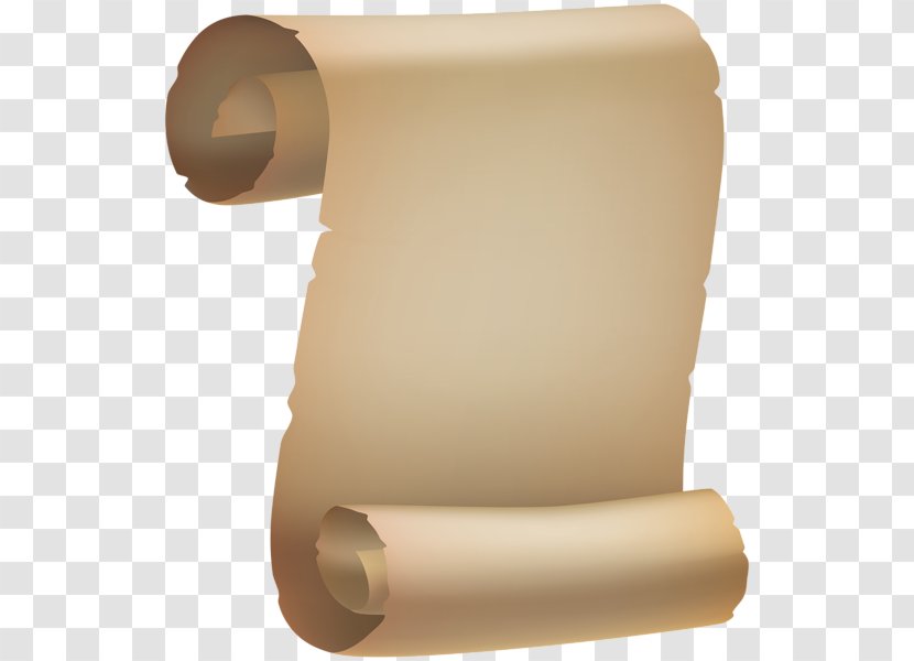 Kraft Paper Scroll Clip Art - Cylinder Transparent PNG