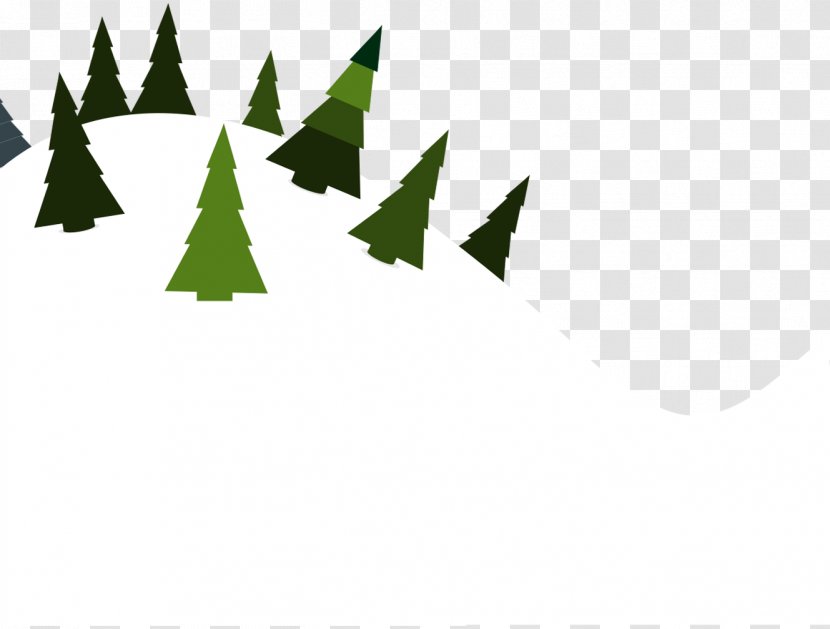 Illustration - Tree - White Snow And Christmas Elements Transparent PNG