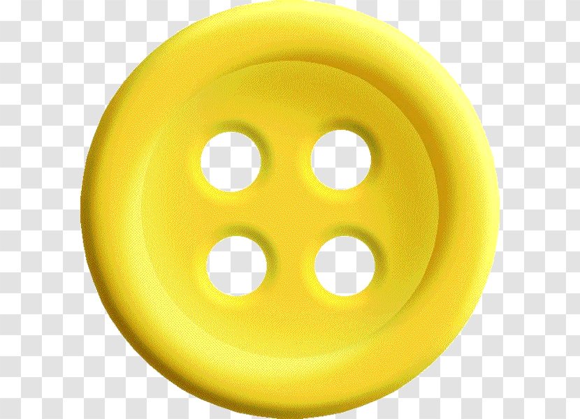 Button Yellow Icon - Drawing - Clothes Transparent PNG