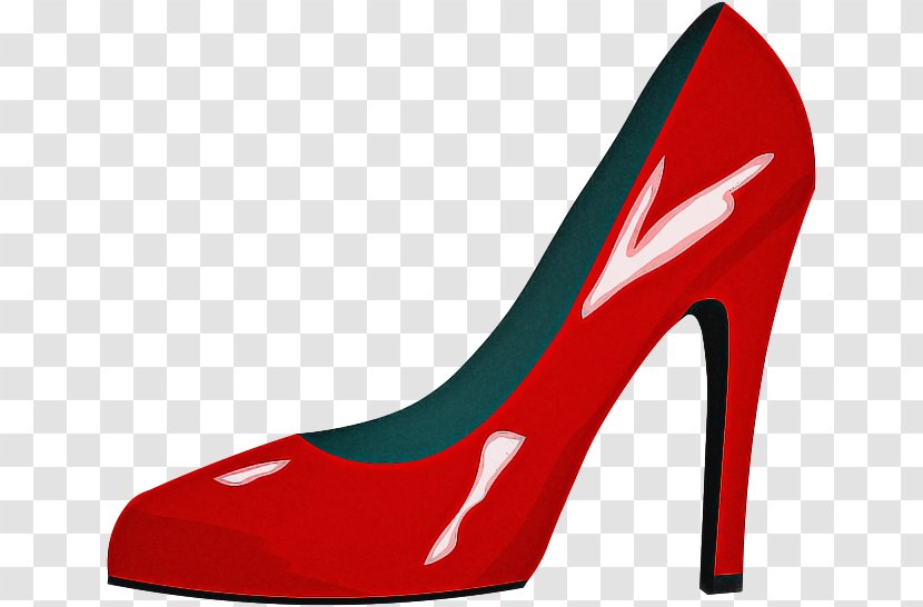 Silver Background - Court Shoe - Carmine Basic Pump Transparent PNG