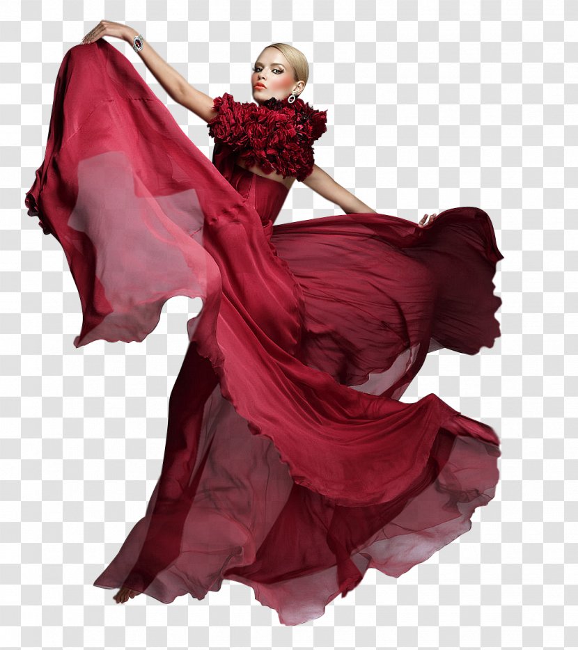 Woman Dress Female Ping - Cartoon Transparent PNG