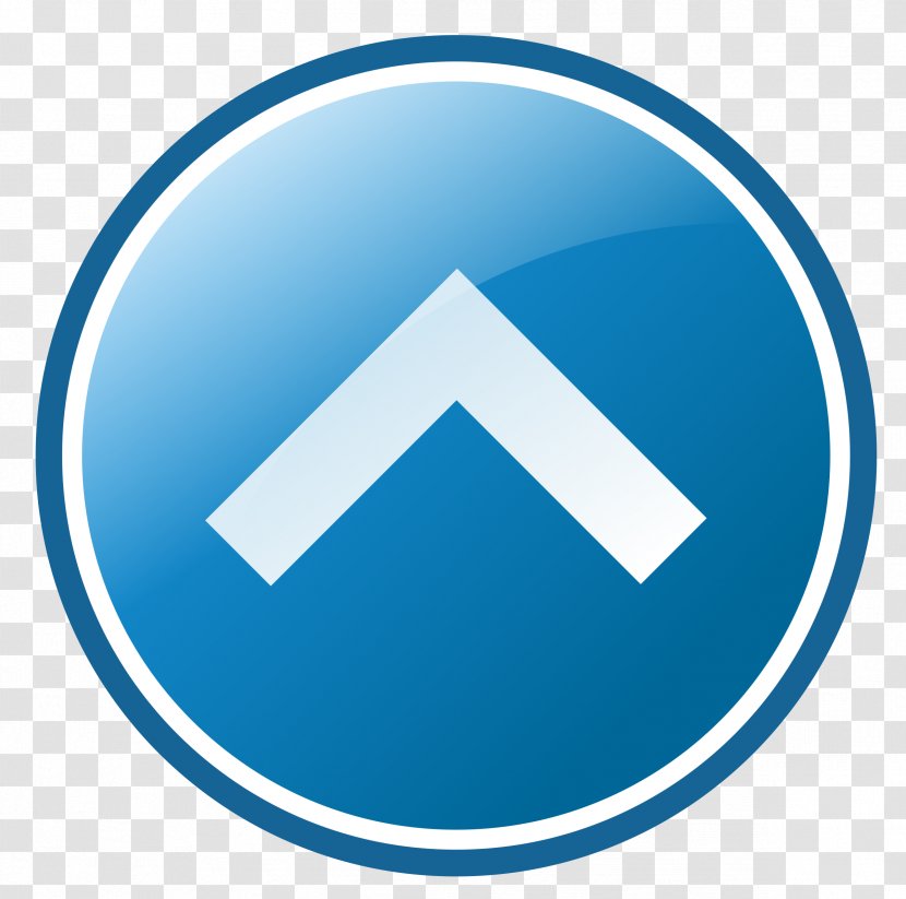 Button Arrow Clip Art - Electric Blue - Feedback Transparent PNG