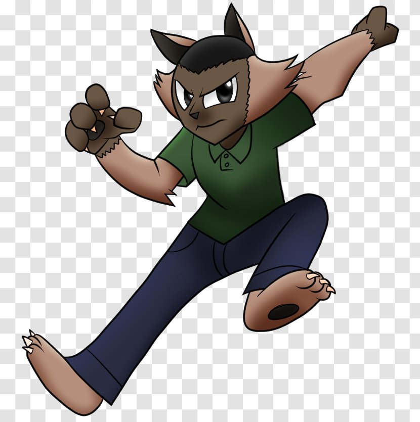 DeviantArt Cat Werewolf Character - Silhouette - Grime Art Transparent PNG