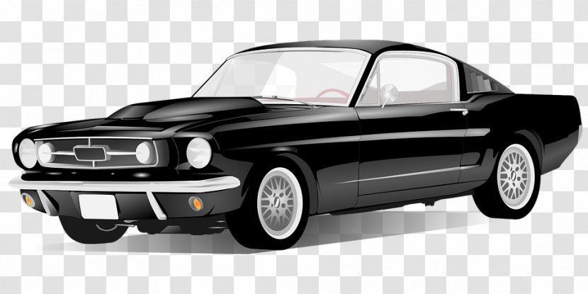 Sports Car Ford Mustang Clip Art - Vintage - Car,truck,Sports Car,Luxury Car,classic Cars Transparent PNG
