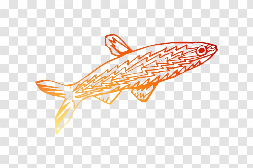 Clip Art Line Fish - Fin Transparent PNG