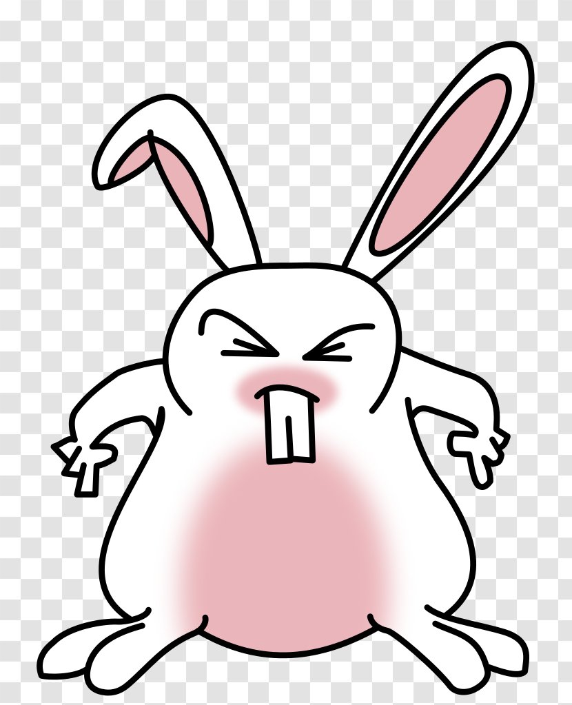 Easter Bunny Domestic Rabbit Clip Art - Cartoon Transparent PNG