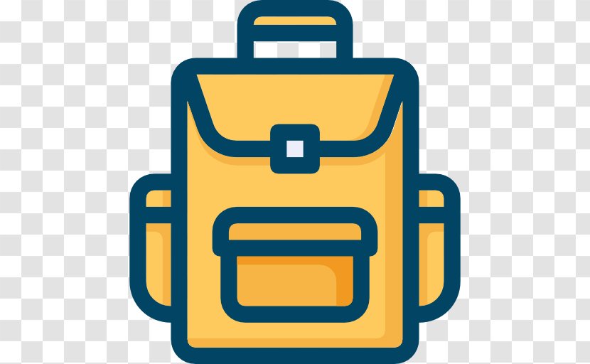 Backpack - Yellow - Electric Blue Transparent PNG