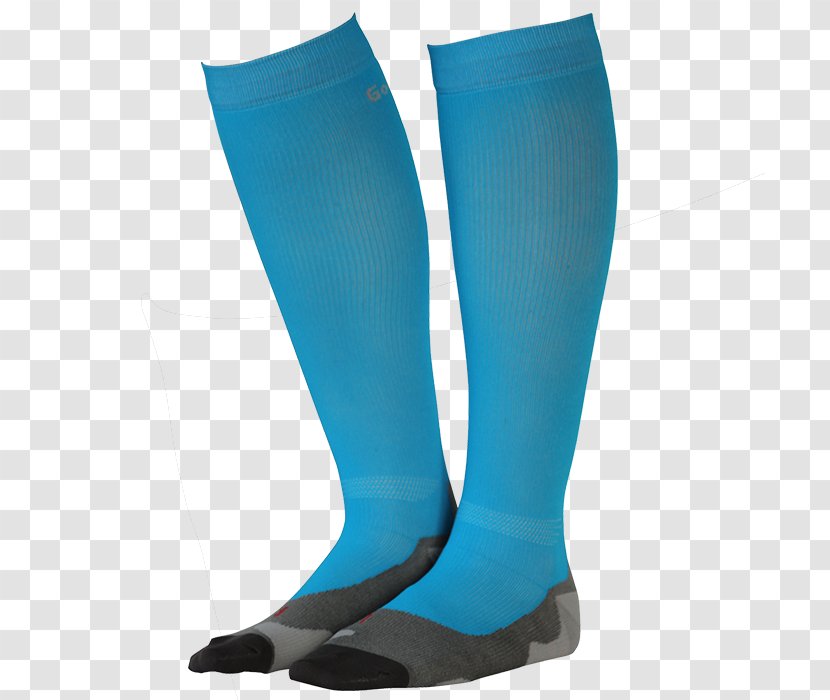 Sock Calf Strømpe Turquoise Shoe - Human Leg - Cocona Transparent PNG