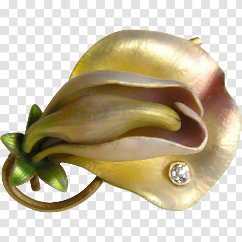 Jewellery Art Nouveau Brooch Gold - Colored - Pea Transparent PNG