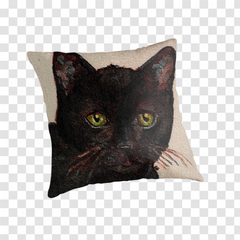 Korat Throw Pillows Whiskers Cushion Domestic Short-haired Cat - Pillow Transparent PNG