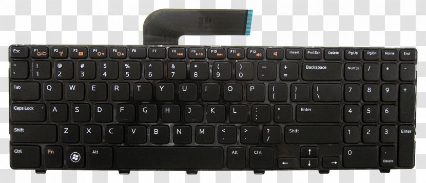 Computer Keyboard Laptop Numeric Keypads Space Bar Dell - Input Device Transparent PNG