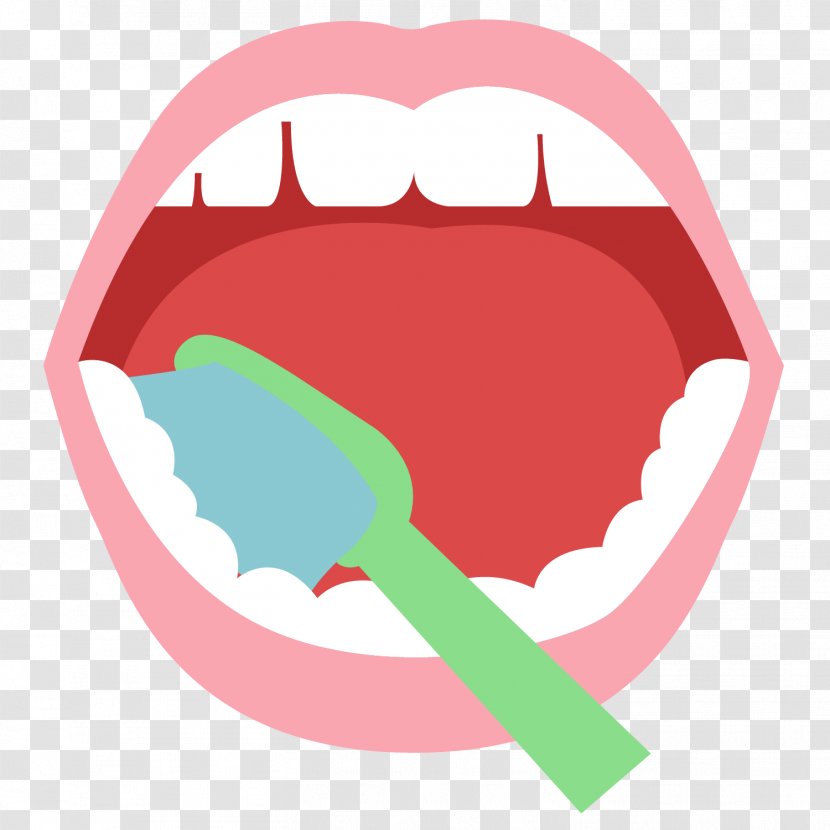 Tooth Brushing Toothbrush Clip Art - Silhouette - Vector Cartoon Green To The Teeth Brush Your Transparent PNG