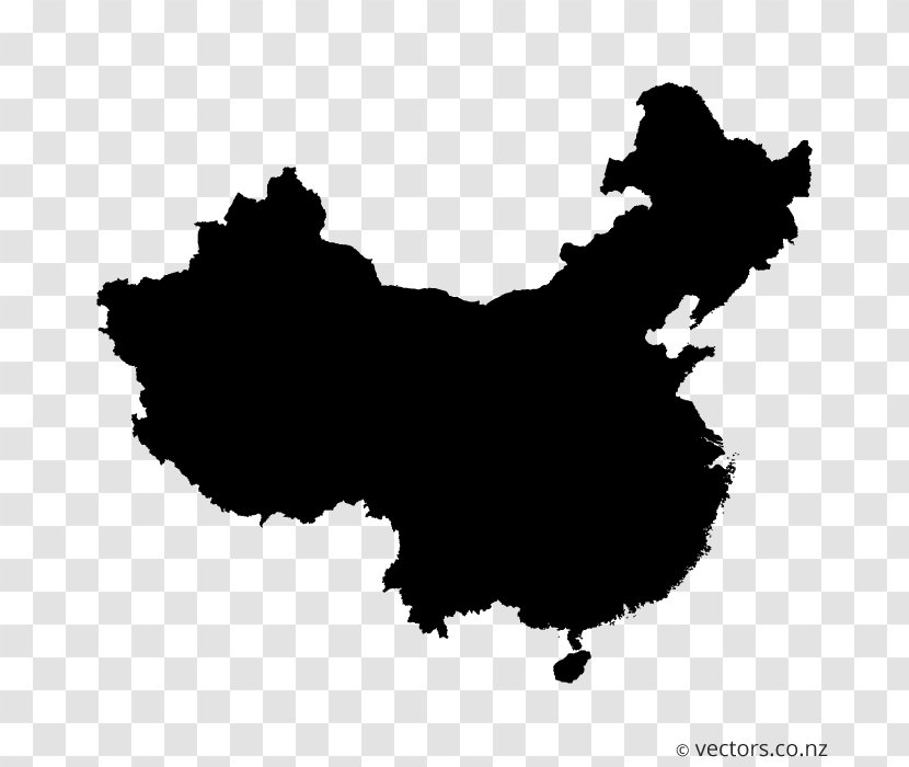 China Vector Map - Symbol - Blank Transparent PNG