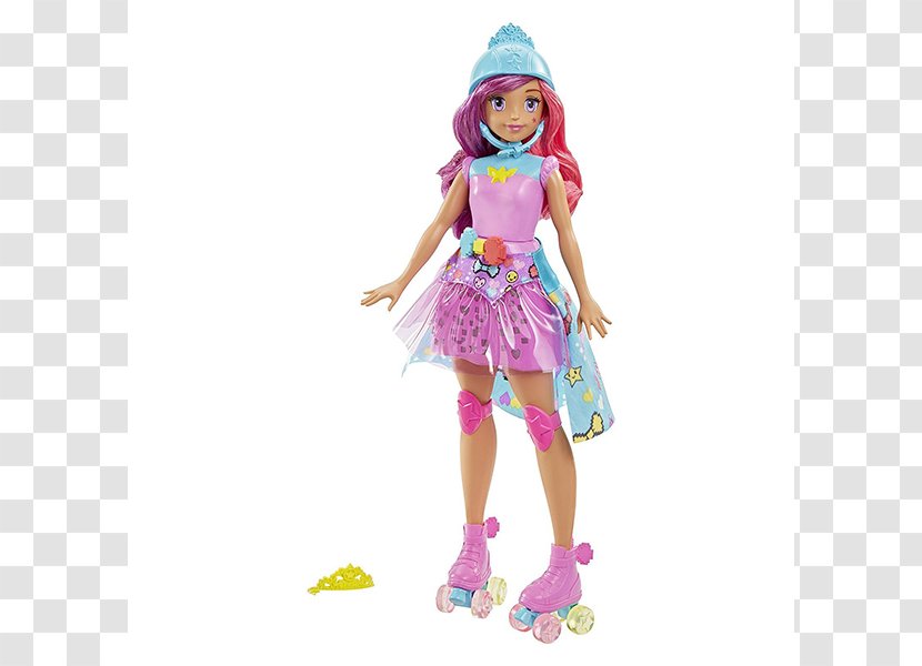 Ken Barbie Video Game Hero Light-Up Skates Doll Toy Transparent PNG