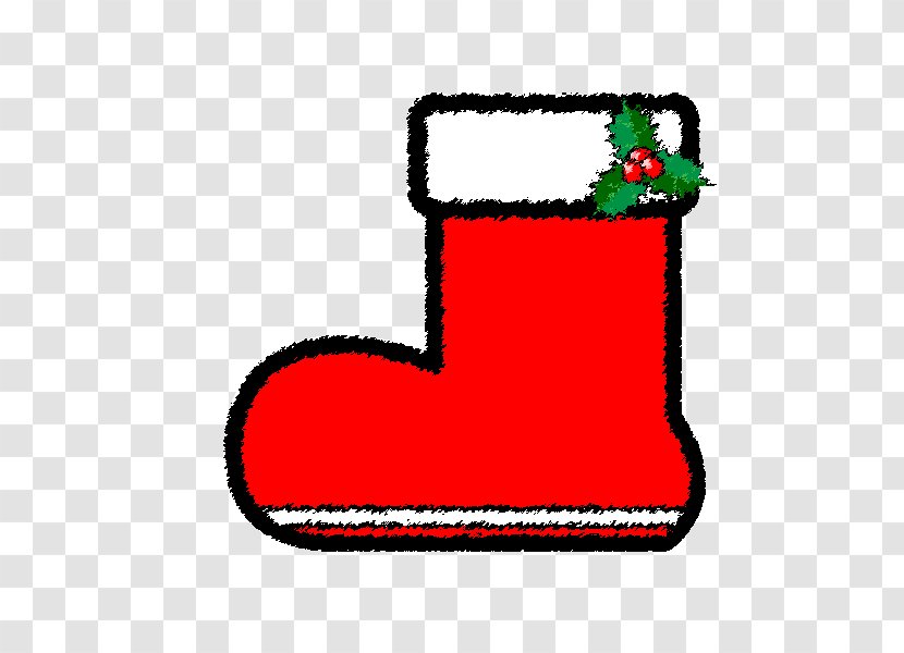 Santa Claus Christmas Stockings クリスマスプレゼント Boot - Fashion Transparent PNG