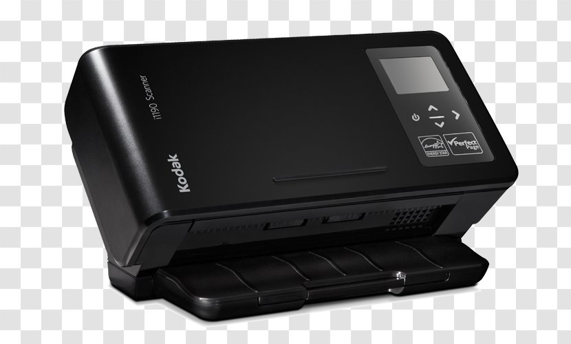 Image Scanner Kodak I1190 DOCUMENT SCANNER ADF 600 X 600DPI A4 Black Accessories I1190WN Computer Software - Printer Transparent PNG
