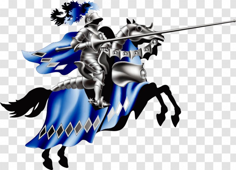 Knight Middle Ages Lance Tournament - Horse Like Mammal - Vector On Horseback Transparent PNG