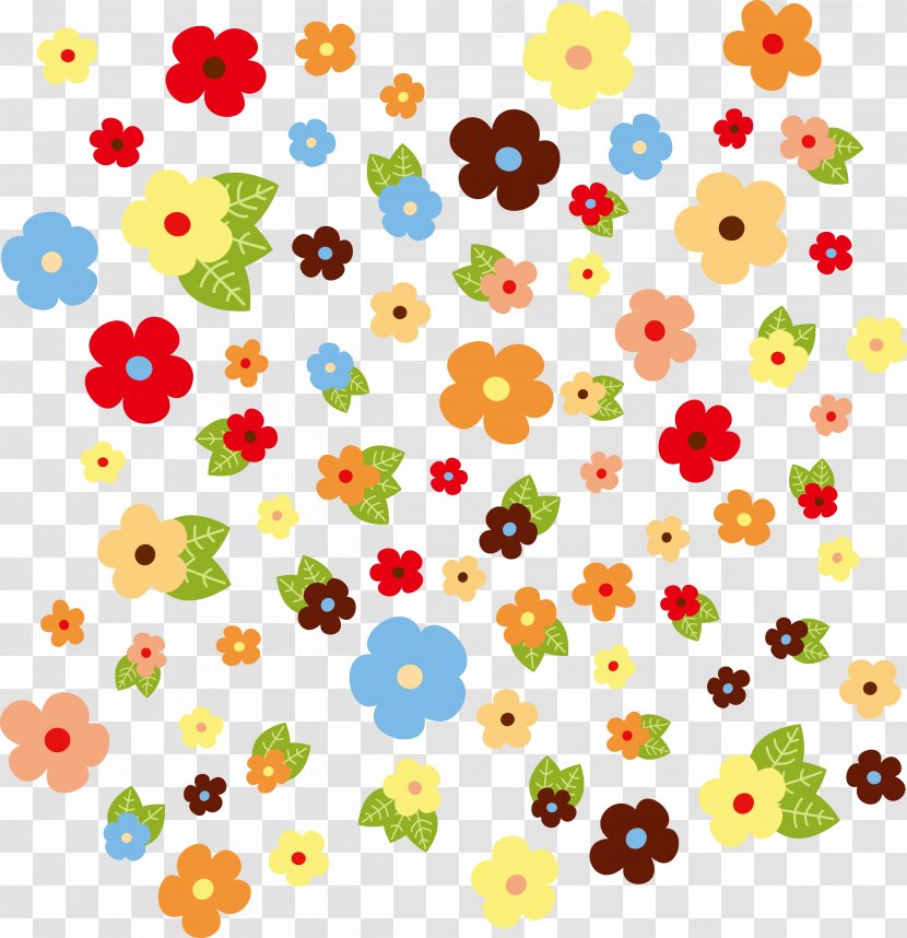 Pattern - Petal - Colored Floral Background Transparent PNG