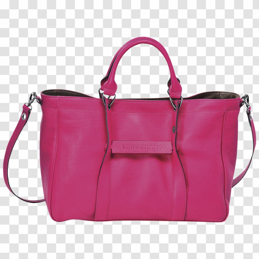 Tote Bag Leather Handbag Longchamp - Red Transparent PNG