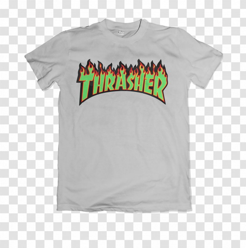 Thrasher Skateboarding Magazine T-shirt - Brand - Skateboard Transparent PNG