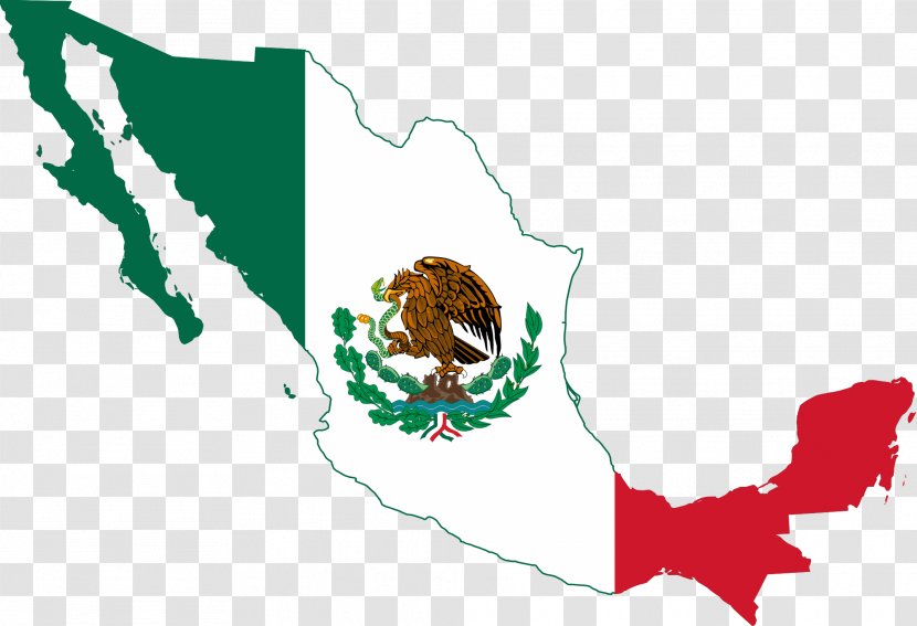 Flag Of Mexico Map Clip Art - Can Stock Photo Transparent PNG