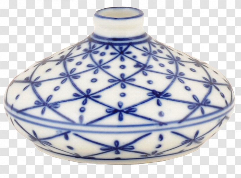 Vase Blue And White Pottery Ceramic Cobalt - Porcelain Transparent PNG