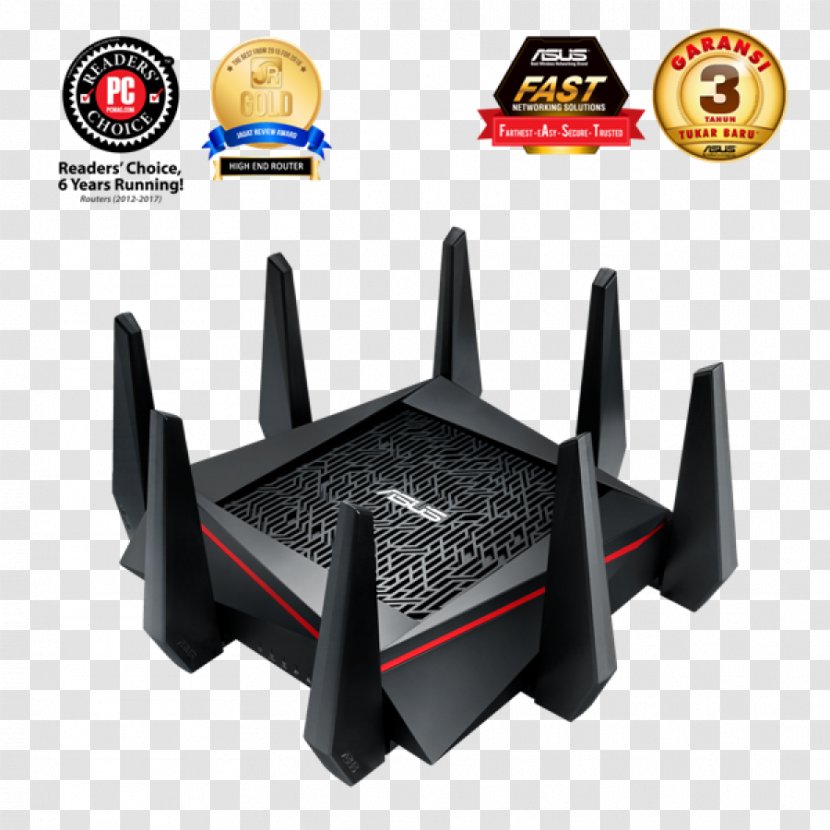 ASUS RT-AC5300 IEEE 802.11ac Wireless Router - Computer Network - Triângulo Transparent PNG
