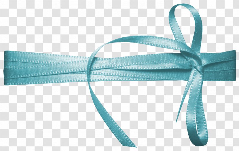 Ribbon Webbing Silk Clip Art - Turquoise Transparent PNG