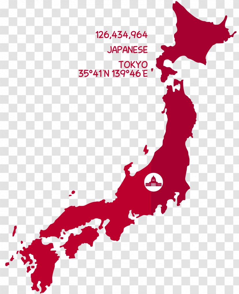 Japan Map Clip Art - Noun Project - Vector Transparent PNG