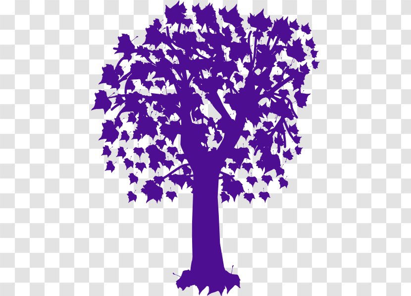 Clip Art Tree - Area - Purple Autumn Trees Transparent PNG