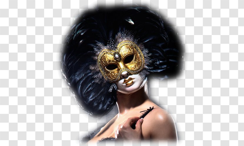 Masquerade Ball Mask Wallpaper - Masked Woman Transparent PNG