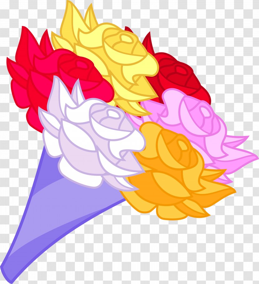 Flower Bouquet Cartoon Clip Art Transparent PNG