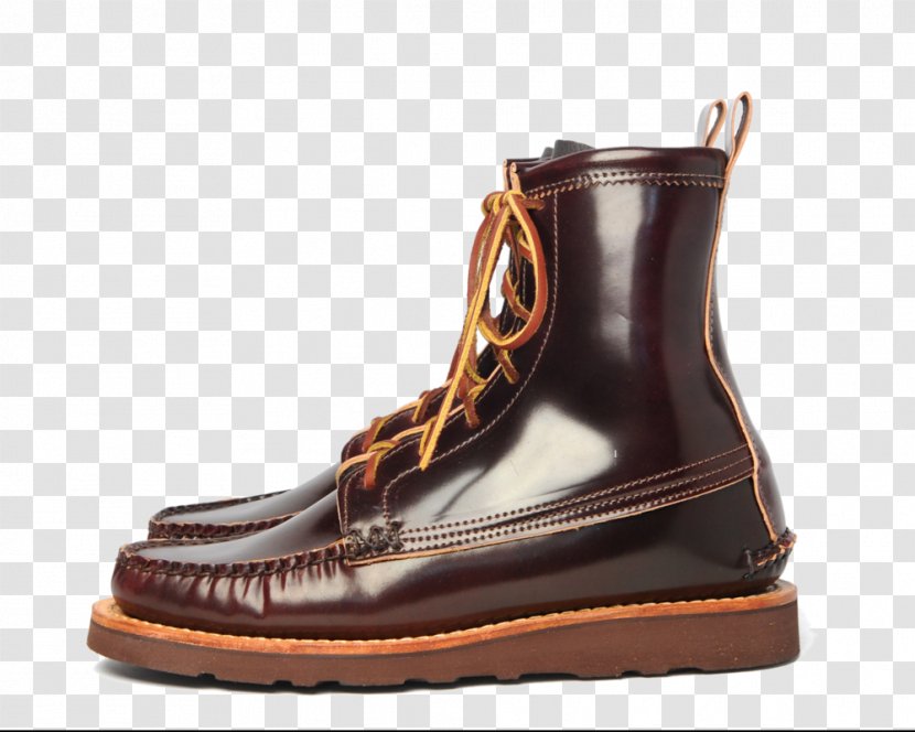 Shell Cordovan Shoe Leather Snow Boot - Vibram Transparent PNG