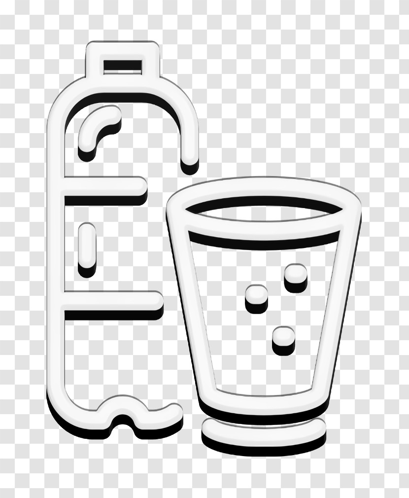 Drink Water Icon Wellness Line Craft Icon Cup Icon Transparent PNG