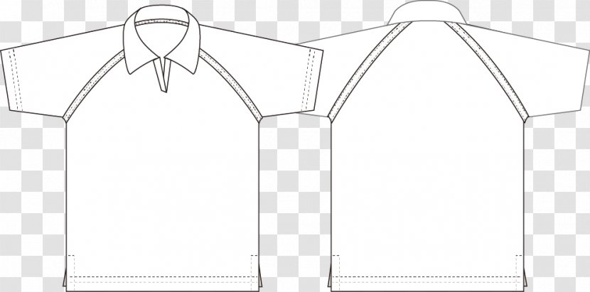 Clothing White Arch Line Art - Shirt Renderings Transparent PNG