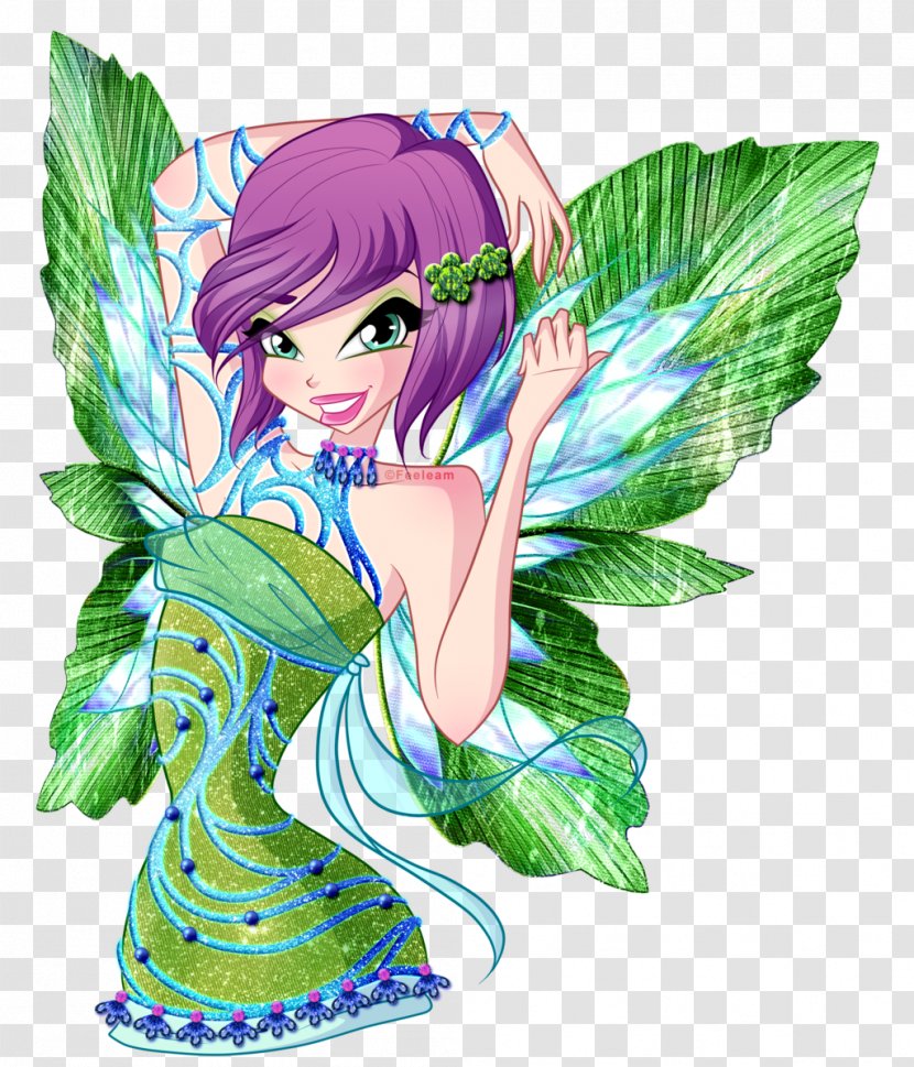 Tecna Bloom Musa Fairy Art - Watercolor Transparent PNG