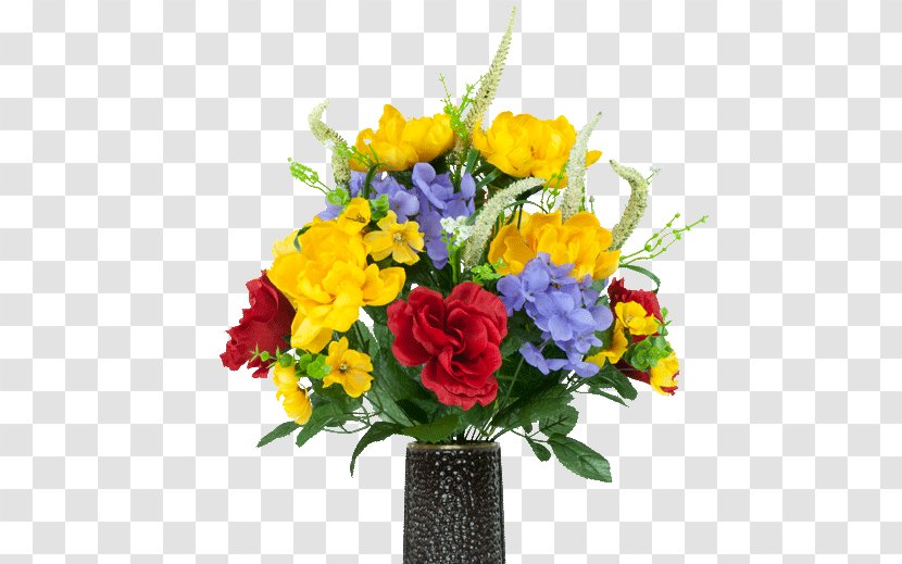 Flower Bouquet Yellow Cut Flowers Artificial - Hydrangea Transparent PNG