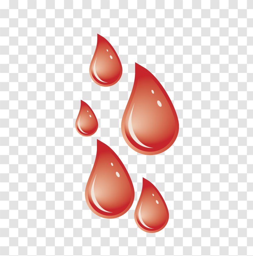 Blood Donation Euclidean Vector - Peach - Drop Transparent PNG