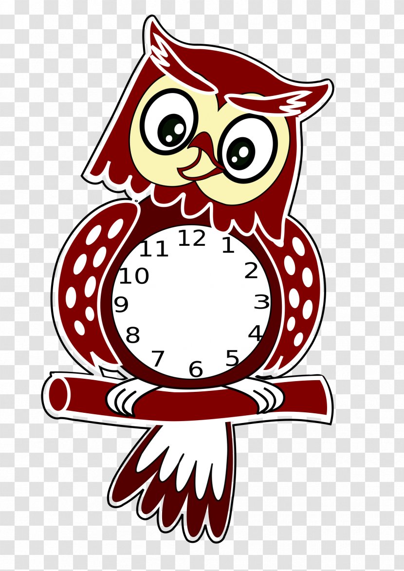 Clock Time Clip Art - Fictional Character - Owl Transparent PNG