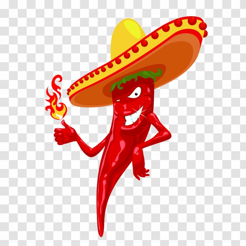 Chili Pepper Bell Fire - Con Carne - Red Chili,fire,hat Transparent PNG