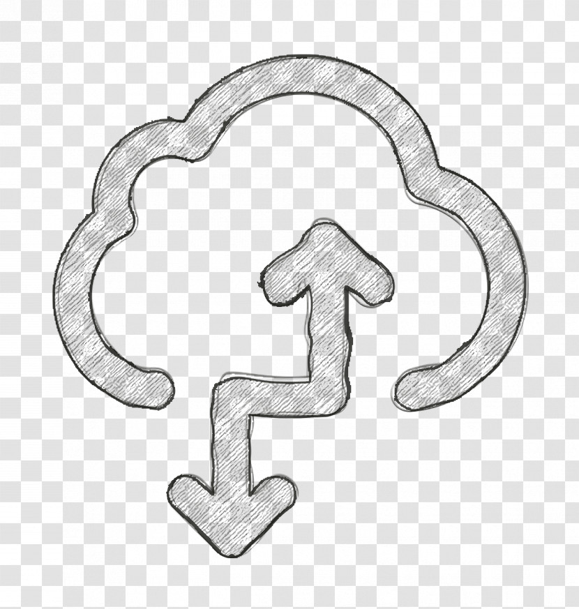 Creative Outlines Icon Cloud Computing Icon Transfer Icon Transparent PNG