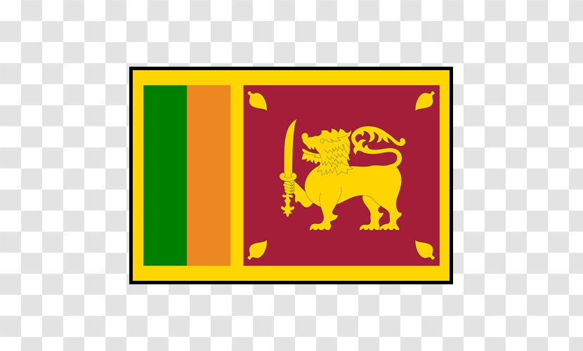 Flag Of Sri Lanka National Women's Cricket Team - Red Transparent PNG