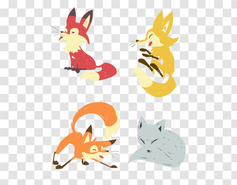 Whiskers Red Fox Cat Clip Art - Character Transparent PNG