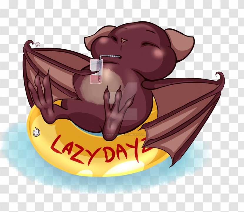 Food Animal Legendary Creature Clip Art - Mythical - Sleepy Bat Transparent PNG