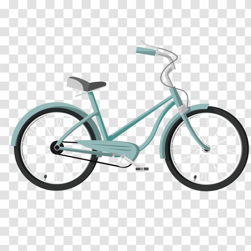 Cruiser Bicycle Electra Company Shop - Green Cartoon Bike Transparent PNG