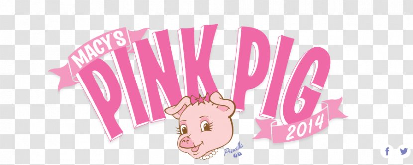 Lenox Square Pink Pig Macys Domestic Clip Art - Department Store Transparent PNG