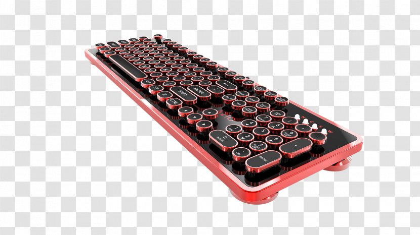 Computer Keyboard Mouse Typewriter Gaming Keypad RGB Color Model - Red Transparent PNG